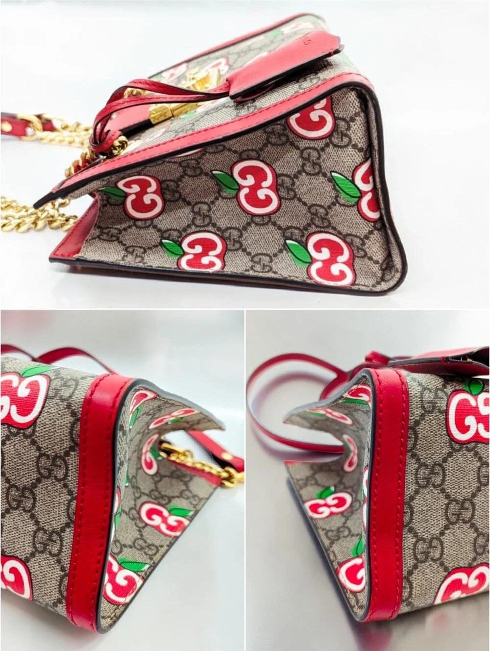 Gucci Limited Edition Padlock Small GG Supreme Apple Bag Shoulder Bag - Picture 4 of 14